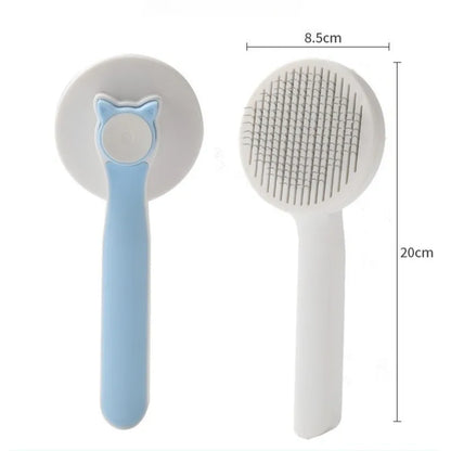 Self Cleaning Slicker Brush for Dog and Cat Removes Undercoat Tangled Hair Massages Particle Pet Comb Improves Circulation