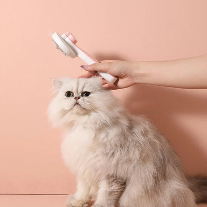 Self Cleaning Slicker Brush for Dog and Cat Removes Undercoat Tangled Hair Massages Particle Pet Comb Improves Circulation