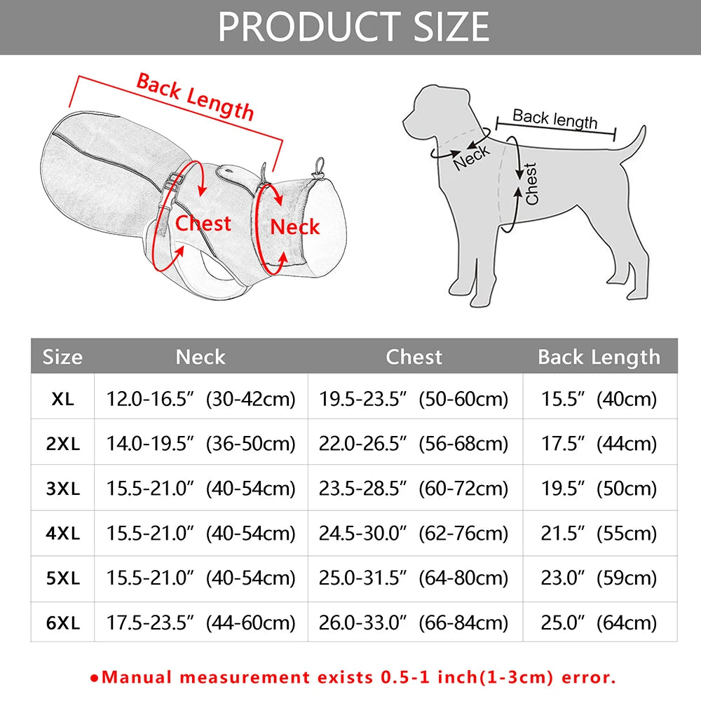 NorthPaw Waterproof Dog Raincoat – Reflective Winter Jacket