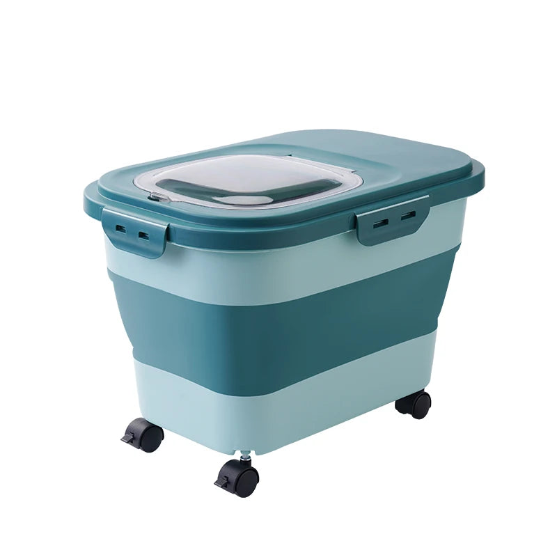 NorthPaw Airtight Pet Food Storage Container – Collapsible Kibble Bin