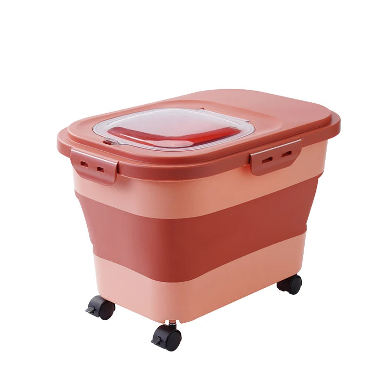 NorthPaw Airtight Pet Food Storage Container – Collapsible Kibble Bin