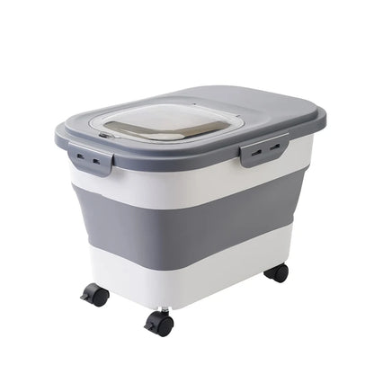 NorthPaw Airtight Pet Food Storage Container – Collapsible Kibble Bin