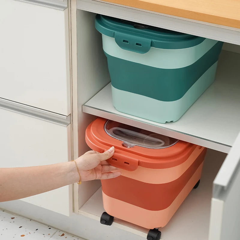 NorthPaw Airtight Pet Food Storage Container – Collapsible Kibble Bin