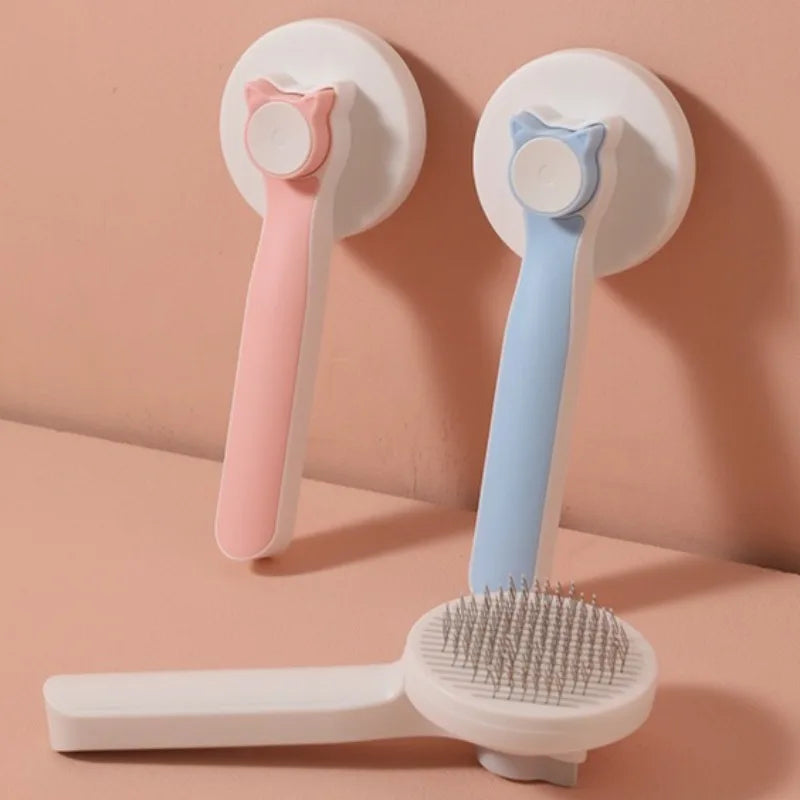Self Cleaning Slicker Brush for Dog and Cat Removes Undercoat Tangled Hair Massages Particle Pet Comb Improves Circulation